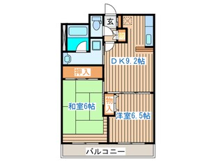 ル－プル南仙台の物件間取画像